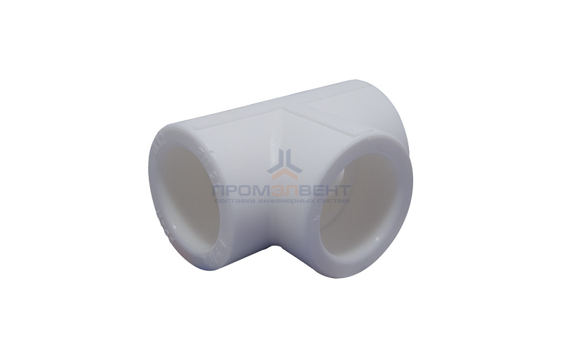 Тройник KALDE - 63 (для полипропиленовых труб под пайку, цвет белый)