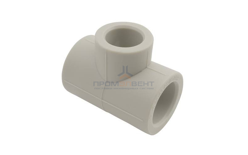 Тройник переходной FV-Plast - 32 × 20 × 32 (для полипропиленовых труб под пайку, цвет серый)