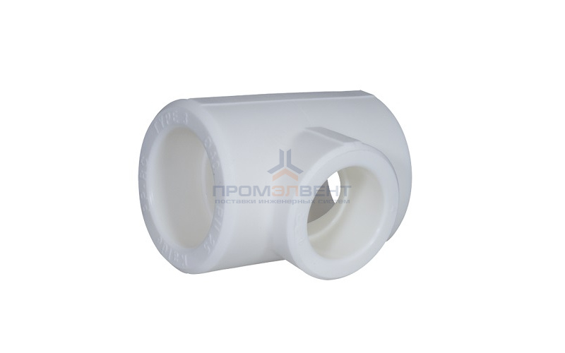 Тройник переходной KALDE - 25 x 20 x 25 (для полипропиленовых труб под пайку, цвет белый)