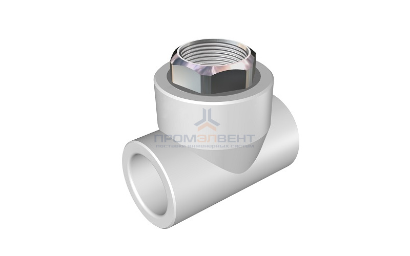 Тройник с переходом на накидную гайку KALDE - 20 x 1/2