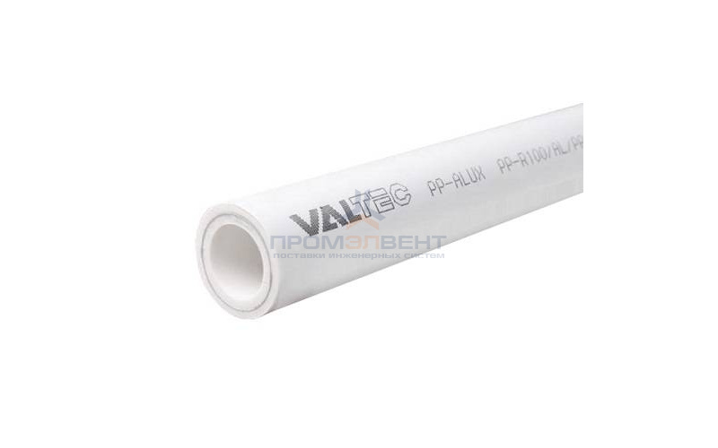 Труба полипропиленовая армированная алюминием VALTEC PP-ALUX - 63x10.5 (PN25, Tmax 95°C, штанга 4 м)