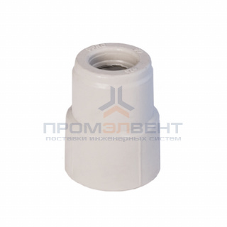 Муфта редукционная KALDE - 32 x 20 (под пайку внутренняя/наружная для полипропиленовых труб, белая)