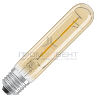 Лампа филаментная светодиодная Osram циллиндр Vintage 1906 LED CL GOLD 2,8W/824 E27 L138x29mm