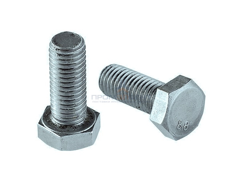 Болт М8х100 с шестигранной головкой оцинкованный DIN933