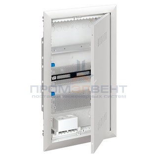 Шкаф мультимедийный с дверью с вентиляционными отверстиями и DIN-рейкой UK630MV (3 ряда)