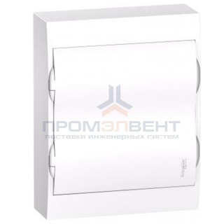 Бокс навесной Schneider Electric Easy9 на 24 модуля с белой дверью с клемниками N+PE
